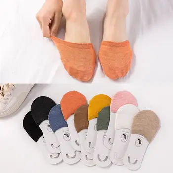 2019 Femei Simple, Solide Ciorap Papuci de casă Jumătate de Prindere Picior Deget de la picior Ciorapi de Vară Subțire Invizibil Picioare Șosete de Moda pentru Femei Socking de sex feminin