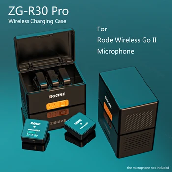 ZGCINE ZG-R30 Pro Microfon Wireless de Încărcare Cutie Pentru Mers Wireless MERGE eu II Încărcător 3400mAh Built-in Baterie de Stocare de Caz
