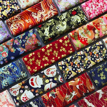 Stil japonez Bumbac Acasă Pânză Manual DIY coreean Tesatura de Bumbac Pur de Îmbrăcăminte Tipărite și Vopsirea Brocart 100% Rochie de Cusut