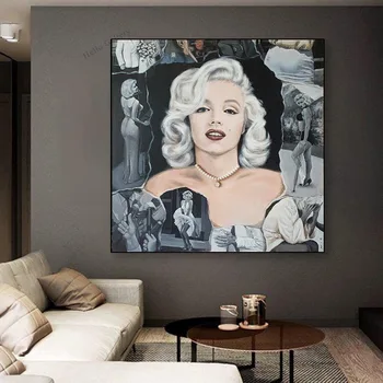 Celebrul Femei Sexy Marilyn Monroe Panza Pictura Arta Modernă, Arta De Perete Agățat Imagini Imprimate Pentru Living Decor Acasă Picturi Murale