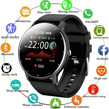 Noul Ceas Inteligent Bărbați Și Femei ceas Sport tensiunea de Monitorizare de Somn tracker de Fitness Android ios pedometru Smartwatch