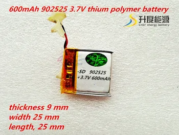 600mAh 902525 3.7 V thium polimer baterie 902525 MP3 MP4 GPS punct stilou de control de la distanță