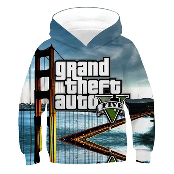 Grand Theft Auto Joc GTA5 Bărbați Femei Copii Moda Hanorace de Imprimare 3D Hanorace Pulover Baiat Fata de Copii Streetwear Sacou