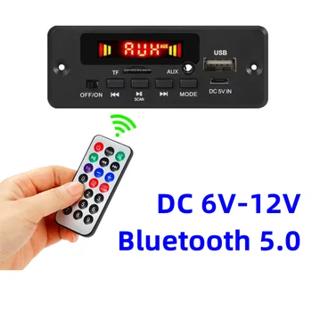 ARuiMei Microfon Handsfree 6v-12v Bluetooth5.0 MP3 Decodare Bord Modulul Wireless Auto USB MP3 Player, Slot pentru Card TF / USB / FM