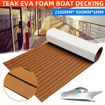 Auto-Adeziv Spuma lemn de Tec Spuma EVA Marin Parchet Faux Barca Terase Barca Spuma EVA Podea Mat Pentru Barca 2300x900x6mm