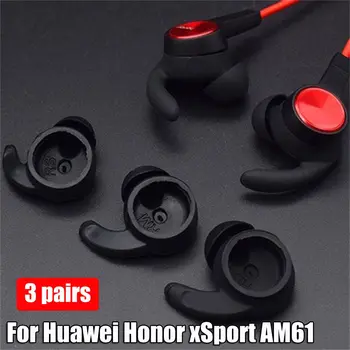 3 Perechi Moi pentru Ureche setul cu Cască Bluetooth În Ureche Silicon Pavilioane Sfaturi Căști Auriculare Cover Pentru Huawei Honor xSport AM61