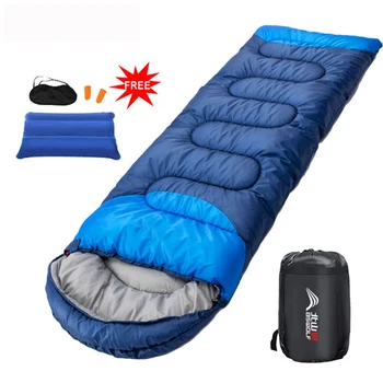 BSWOLF Camping Sac de Dormit Ultralight rezistent la apa 4 Sezonul Cald Plic cu Rucsacul în spate Sacul de Dormit pentru Călătorie în aer liber Drumetii