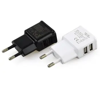 1A Dual USB Încărcător Rapid de Încărcare cu Priză Electrică de Călătorie UE Plug Adaptor portabil încărcător de Perete Încărcător de Telefon Mobil Pentru telefon