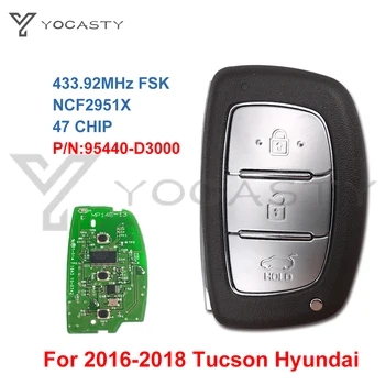 YOCASTY 95440-D3000 sistemului de acces fără cheie de la Distanță Inteligent Auto Key Fob Venit Cu Cheia de Urgență ID47 Pentru 2016 2017 2018 Hyundai Tucson 433MHz