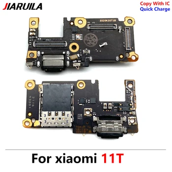 1 Buc USB Port de Încărcare Bord Flex Cablu Pentru Xiaomi Mi 11T / 11T Pro Dock Conector Încărcător Micro USB Port de Încărcare Cablu Flex