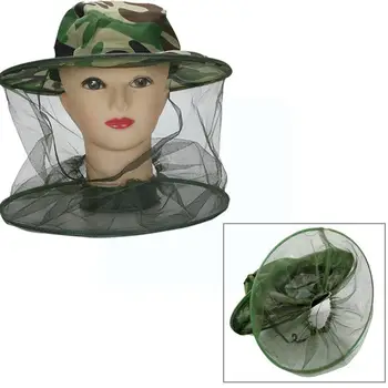 Pălărie Net Margine Largă Anti Insecte Albine Zbura Plasă De Protecție Acoperă Pentru Apicultor Pescuit Pălăria În Aer Liber Vânătoare Z8l8