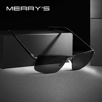 MERRYS DESIGN Bărbați Clasic Dreptunghi ochelari de Soare Aviație Cadru HD Polarizat ochelari de Soare Pentru Barbati de Conducere UV400 Protecție S8283