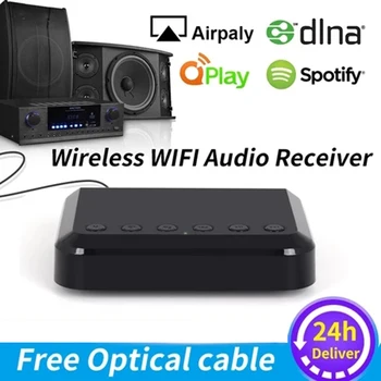 WR320 Muzică Wireless Airplay DLNA Adaptor Multi-camera WIFI Wireless Receptor Audio pentru tradiționale de Difuzoare HiFi Spotify