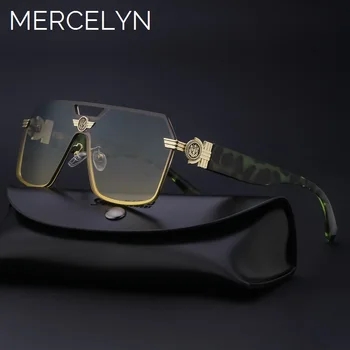 Vintage de Lux ochelari de Soare pentru Bărbați și Femei Pătrat Designer de Moda de Conducere Ochelari de Nuante
