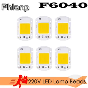 6pcs LED COB Chip Lampa LED 30W 50W 20W Putere cu LED-uri Chip 220V Lampă Diode Puternice Led-uri Matrice de Lumină Pentru Lumina Reflectoarelor