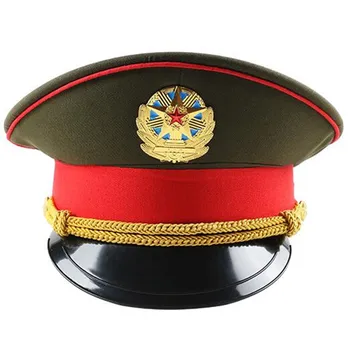 Moda Performanța Roșu Verde Militar Pălărie De Primăvară Armata Căpitanul Alb Capace Band Show Pentru Adulți Cosplay