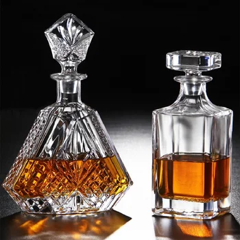 Whisky Decantor Sticla De Whisky Din Cristal De Sticla De Vin De Bere Recipiente De Sticlă Sticlă Sticlă Ceașcă Acasă Bara De Instrumente Decor