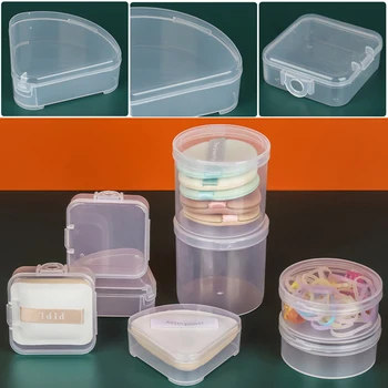 Mini Cutii Dreptunghi de Plastic Clar Bijuterii Caz de Stocare Containere de Ambalare Cutie pentru Inele Cercei Margele Colectarea de Obiecte Mici