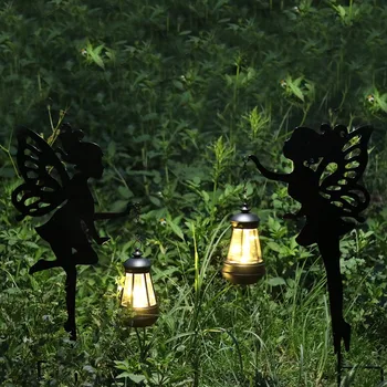 2 buc LED-uri Lampă Solară în aer liber Fairy Lantern Lumina Impermeabil Peisaj de Grădină Gazon Miza Lămpi Pentru Casă de Țară Curte Decor