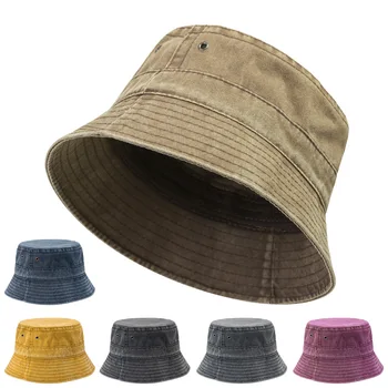 2022 Noi Pliabil Pescar Pălărie Spălate Denim Găleată Pălării Unisex Moda Bob Sepci Hip Hop Gorros Bărbați Femei Panama Găleată Cu Capac Cadou