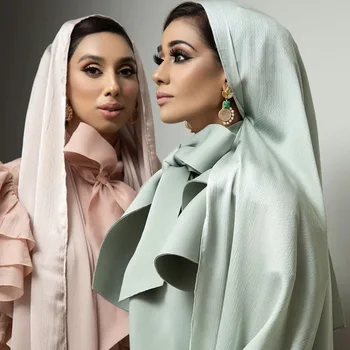 Femeile Musulmane Texturate Satin De Mătase Hijabs Femei Simplu Satin De Matase Hijab Esarfa Femei Mătase Eșarfe Eșarfă Din Satin Eșarfă Eșarfă