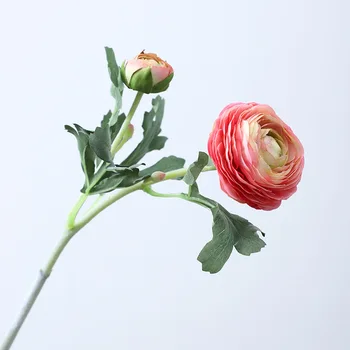 Ins Mari Ranunculus Asiaticus rose Flori artificiale pentru Crăciun toamna decor Nunta flores artificiales