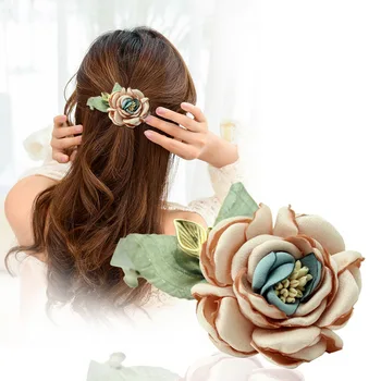 i-Remiel Moda coreeană Ac de păr Doamnelor Pânză Albă de Artă Tesatura Flori, Agrafe de Par Elegant Femeile rochii de Mireasa Accesorii de Par