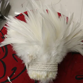 Fierbinte de vânzare en-gros 20buc destul de 4-6 cm / 10-15cm de Orez alb Fazan gâtului penele DIY îmbrăcăminte pălărie decor