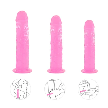 EXVOID Moale Jelly Vibrator Anal, Dop de Fund ventuza Puternica Realist Penisul Jucarii Sexuale pentru Femei G-spot Orgasm Penis artificial Jucărie pentru Adulți