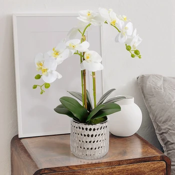 Flori Artificiale Fluture Orhidee Buchet Fals Plante Phalaenopsis Pentru Home Decor Petrecere De Nunta De Decorare Accesorii