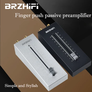 BRZHIFI Pasiv Pre-amplificator Audio Decodor de Reglare a Volumului de Aluminiu CNC 128mm Fader Potențiometru de Volum Amp