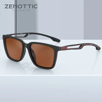 ZENOTTIC TR90 Polarizat ochelari de Soare Barbati 2021 UV400 Pătrat Înaltă Calitate ochelari de Soare Retro Anti-orbire permis Shades Ochelari de Soare