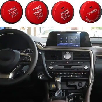 1BUC ABS Rosu Motor Auto Start Stop Comutator Capac Pentru Lexus RX NX UX CT ES Aprindere Nou Butonul Auto Interior TRD Accesorii