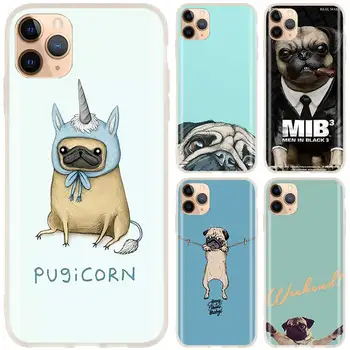 Silicon moale Caz Pentru iPhone 13 11 12 Pro X XS Max XR 6 6S 7 8 Plus Mini SE Acoperă Drăguț Câine Pug
