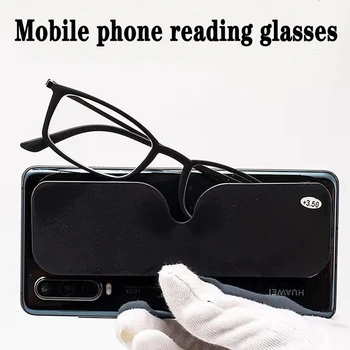 Tr90 Cadru Ultra-Subțire Anti-oboseala Portabil Ochelari de Citit Bărbați femei Anti Blue Ray Atașați Telefonul Mobil Presbyopic Ochelari de 1,5