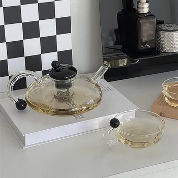 CuteLife Rezistente La Căldură De Sticlă Transparentă Cana De Sticla Cu Maner Cafea Cu Lapte Ceai Vase Ins Acasă Decorare Rece Fierbător Drinkware