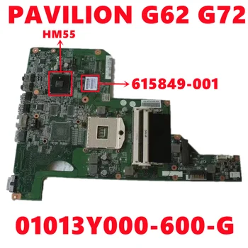 615849-001 615849-501 615849-601 Pentru HP PAVILION G62 G72 Laptop Placa de baza 01013Y000-600-G HM55 DDR3 100% Test de Lucru