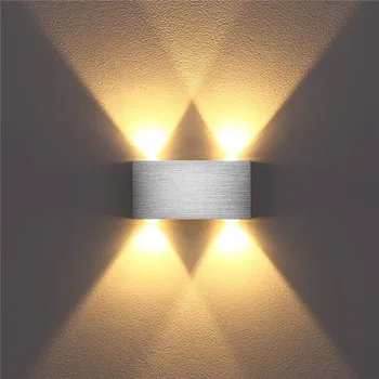 LED-uri lumina de perete moderne 4W lampa de perete interior perete iluminat de sus în jos din aluminiu pentru living dormitor hol scara RF170