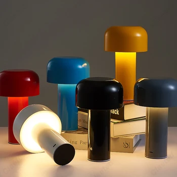 Designerul Italian Ciuperci Lampă de Masă Lumină de Noapte Portabil cu Acumulator Touch Reîncărcabilă Decor Lampa USB Lampă de Noptieră Lampa Desktop