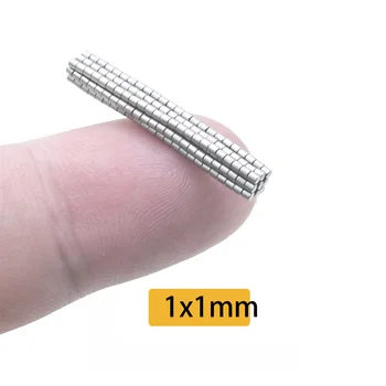 1X1mm Rotund Mini Magnet Rare cu Superputeri 1*1mm Pământ Magneți din Neodim pentru usa de Căutare Magnetic Frigider Meserii DIY Aimant Inel