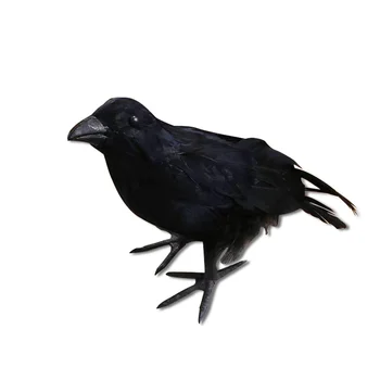 Simulare de Cioara Neagra Model Animal Artificial Cioară Neagră, Pasăre, Corb Realist Acasă Decorare Petrecere, Cadou de Ziua de nastere pentru Copii