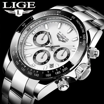 LIGE Moda Barbati Militară Sport Watch de Brand de Top de Lux Barbati Ceas Casual Barbati Cronograf Cuarț Ceasuri de mana Relógio Masculino