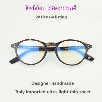 runda rame ochelari de vedere barbati femei 2023 nouă listă de TAG-ul brand de moda Retro rama de ochelari ochelari de calculator optic ochelari cadru