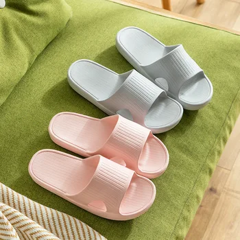 Papuci de vara pentru femeie moale jos de uz casnic interior non-alunecare de picioare de cuplu baie baie silent sandale și papuci YJ-6
