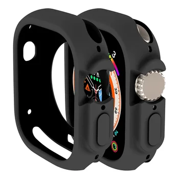 Rezistent la șocuri Acoperă pentru Apple Watch Ultra Caz 49mm accesorii TPU Silicon de Protecție Bara de Protecție Rezistentă la Zgârieturi caz