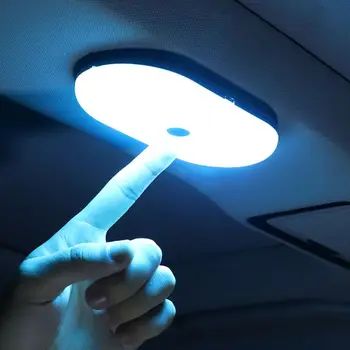 USB Reîncărcabilă LED Alb Masina de Lectură Lumină Mașină Celling Acoperiș Magnetic Lampa