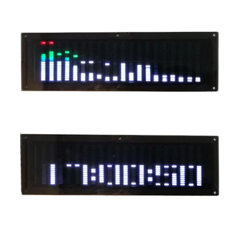 Muzica spectru ecran conectat la amplificator de putere 20-segment culoare coajă de control vocal ritm de muzică ușoară