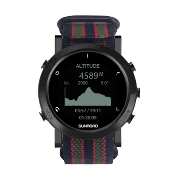 GPS Înot în aer liber, Ceas Sport Urca Tabără 50m rezistent la apa Pentru Bărbați Fitness Tracker Busola Altimetru Barometru