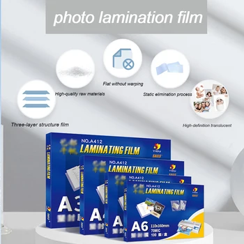 A4 Termice Folie de Laminare pentru Fișiere Foto Picture Card Laminare Husă Laminator Filme de Plastic de Etanșare Accesorii