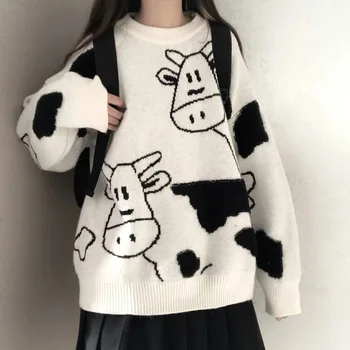 Colegiul stil toamna și iarna noi dulce de vaci pulover pulover student de sex feminin 2022 coreene noi pulover haina trend